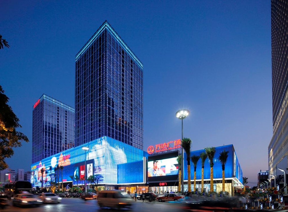 泉州浦西万达商业广场夜景照明工程